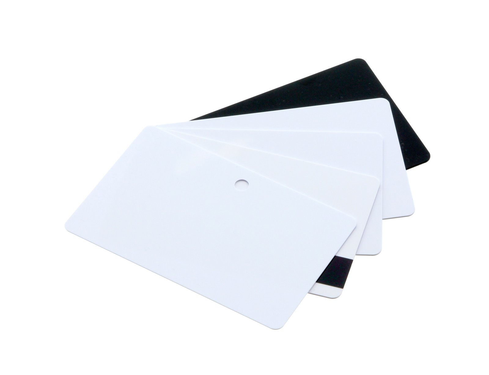 Cartões PVC CR80 branco premium para impressão de crachás